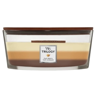 WoodWick svíčka loď Trilogy Café Sweets 453 g