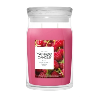 Yankee Candle Signature velká vonná svíčka Red Raspberry 567 g