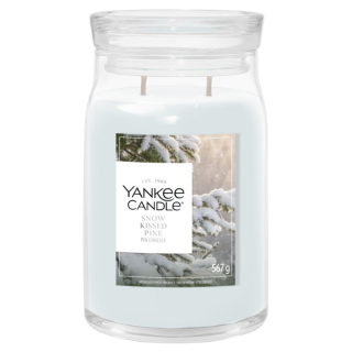 Yankee Candle Signature velká vonná svíčka Snow Kissed Pine 567 g