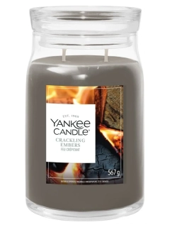 Yankee Candle Signature velká vonná svíčka Crackling Embers 567 g