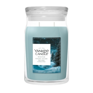 Yankee Candle Signature velká vonná svíčka Winter Night Stars 567 g