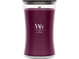 WoodWick vonná svíčka velká váza Velvet Plum 609 g